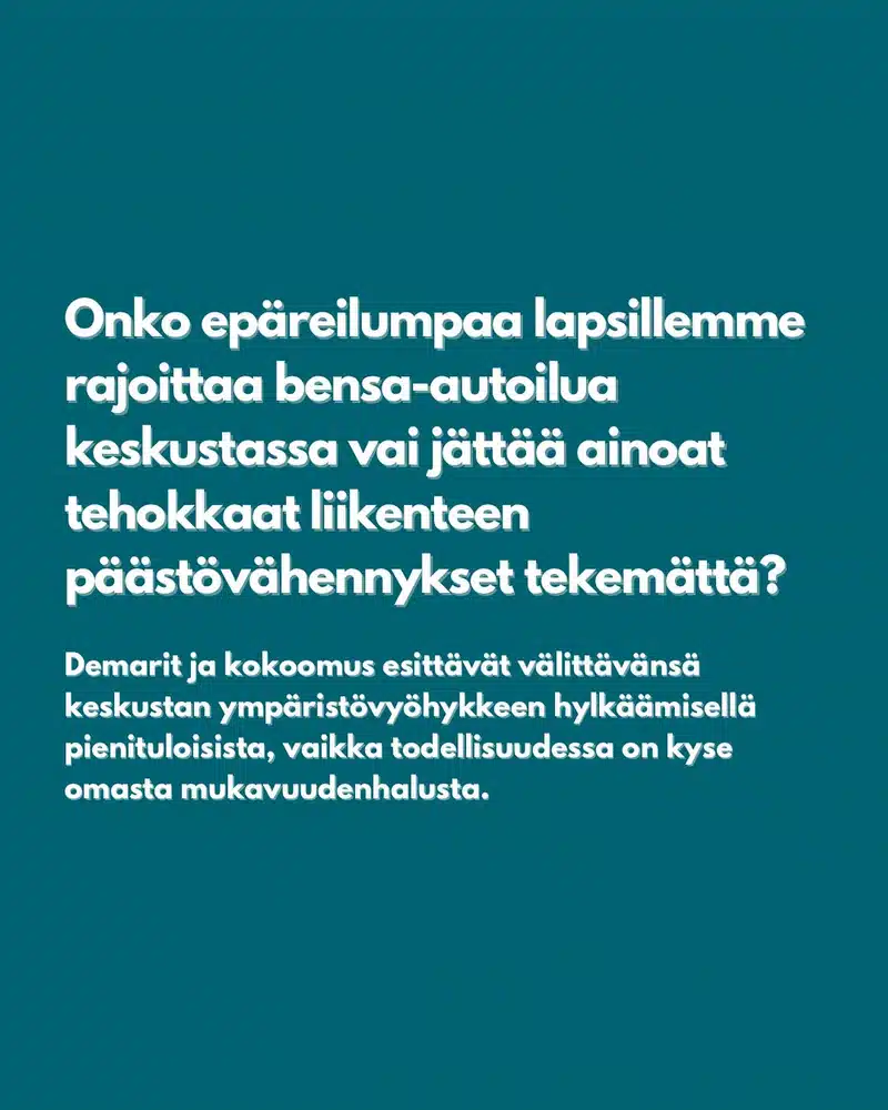 Demareiden esityksestä, kokoomuksen, ps:n ja rkp:n tuella tänään linjattiin kaupunkiympäristölautakunnassa, että kaupunki ei edistä valmistelun... - lue lisää Instagramissa